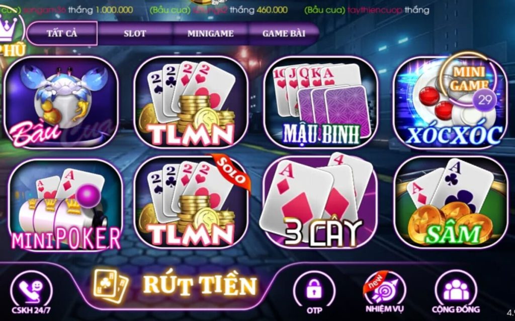 Mu88 Casino nổi bật với game bài tài xỉu trực tuyến hot